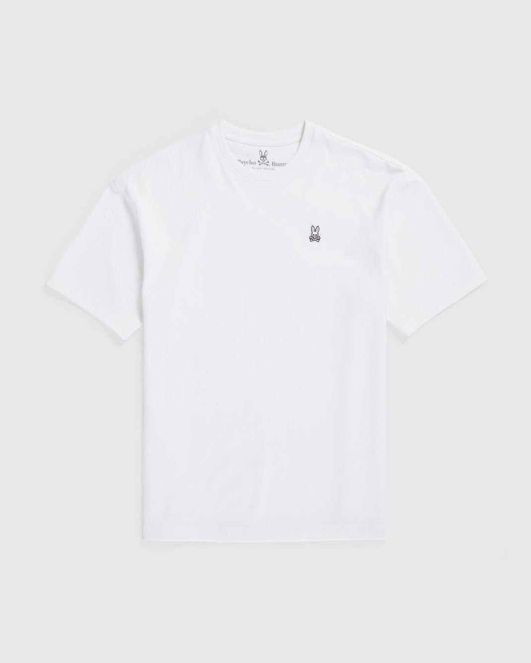 Tees Psycho Bunny Oversized Classic Crew Neck Tee Blanche Homme | JNW-15606360